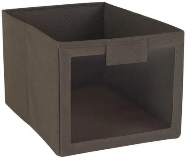 Closetmaid 25068 Brown Fabric Bin Window Storage Organization