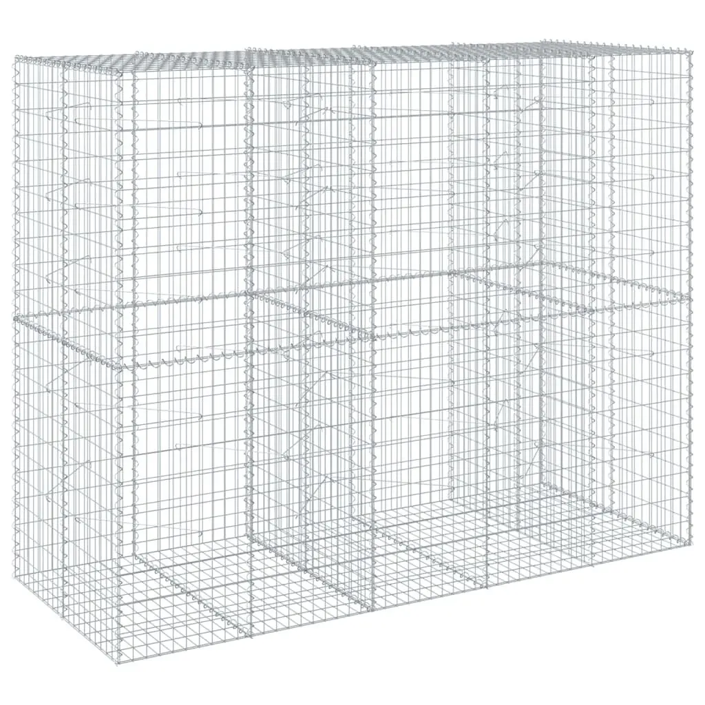 98.4x39.4x78.7 Galvanized Iron Gabion Bin Cover - Large Capacity Outdoor Bin