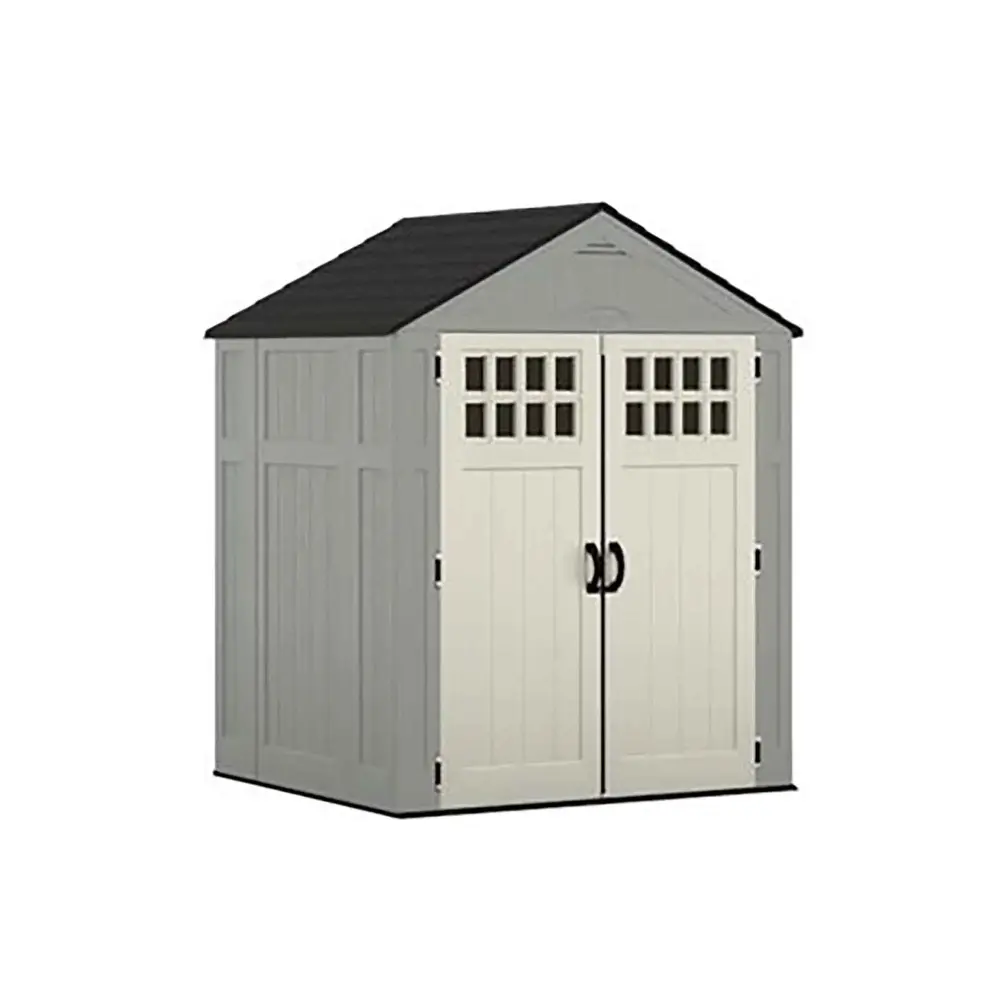 Everett Resin Garden Shed, 6' 2-3/4'' x 5' 5-1/4'' x 7' 8-3/4''