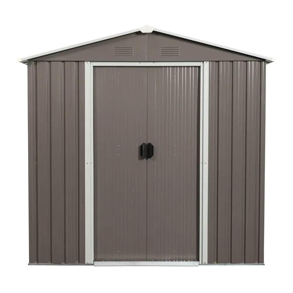 Outdoor Metallic Storage Shed