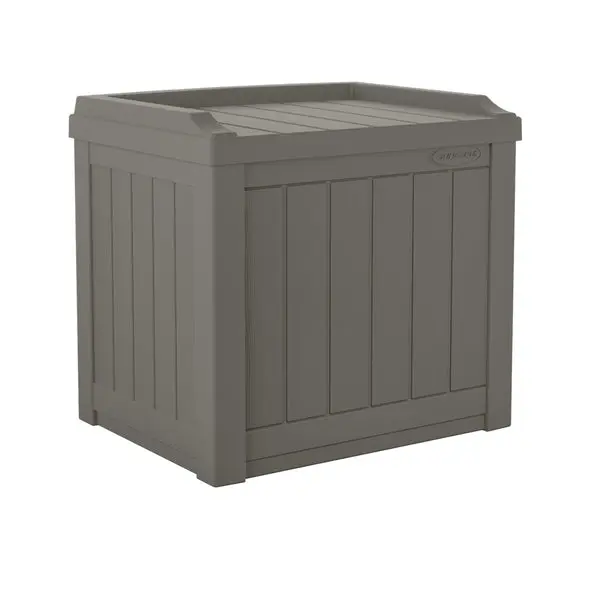 Suncast SS601ST Deck Box Seat Grey Outdoor Storage
