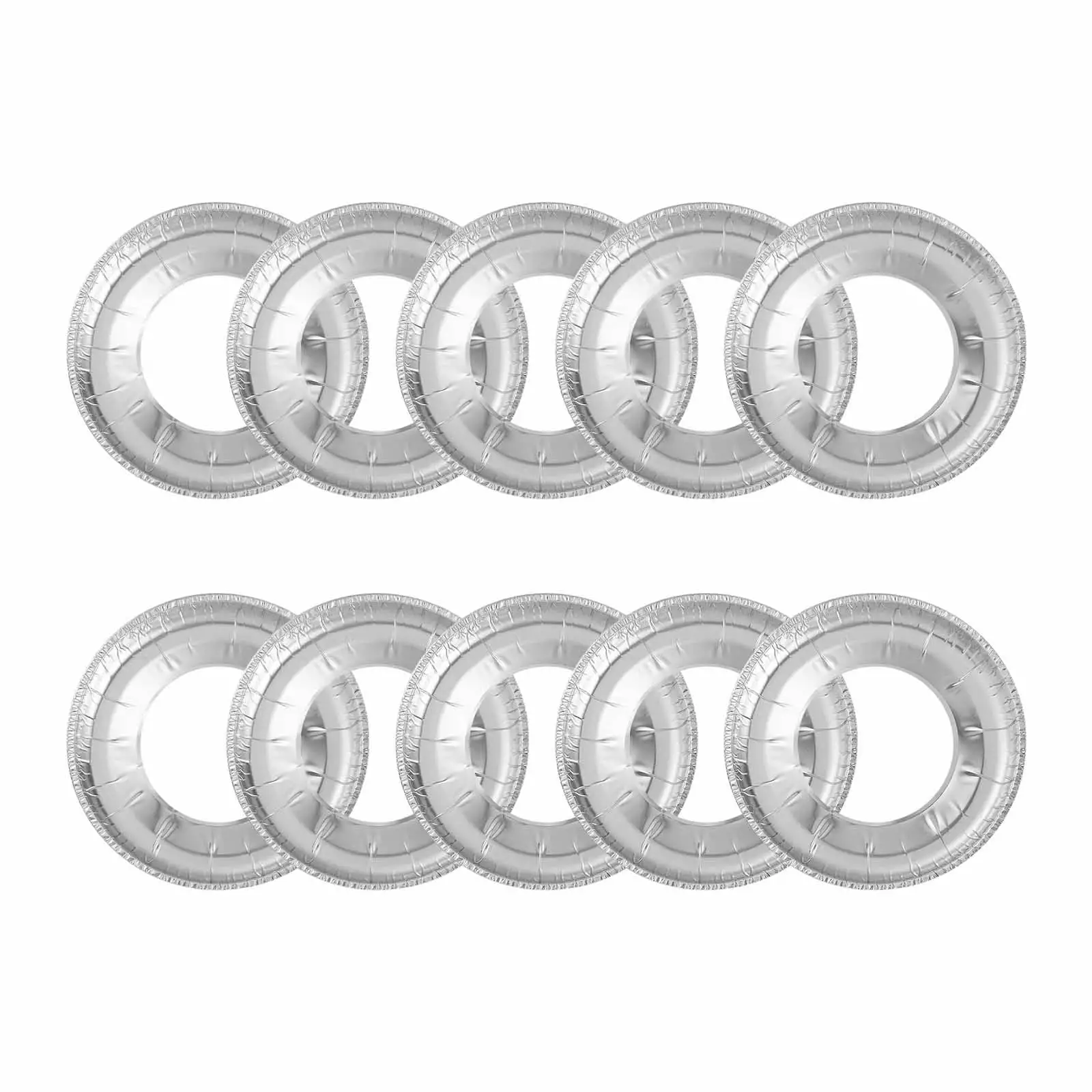 Hjktuzi Aluminum Foil Square Stove Burner Covers Disposable Heavy Thick Gas Range Top Protectors