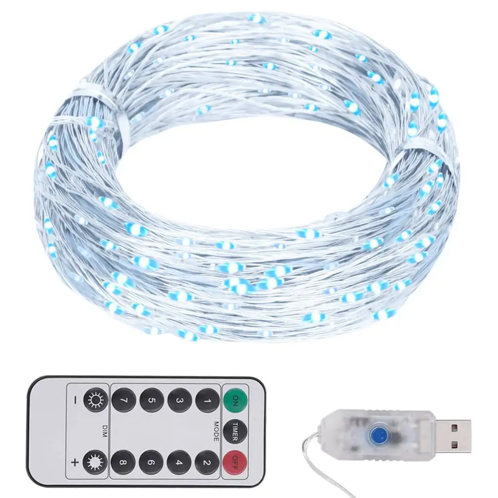 150 LED String Lights Cold White 49.2 Feet Long Indoor Outdoor Decorative Lighting