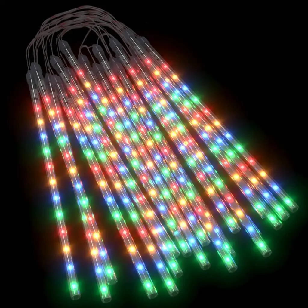 20 Pieces 1 Foot Colorful 480 LEDs Meteor Lights Indoor Outdoor Decor