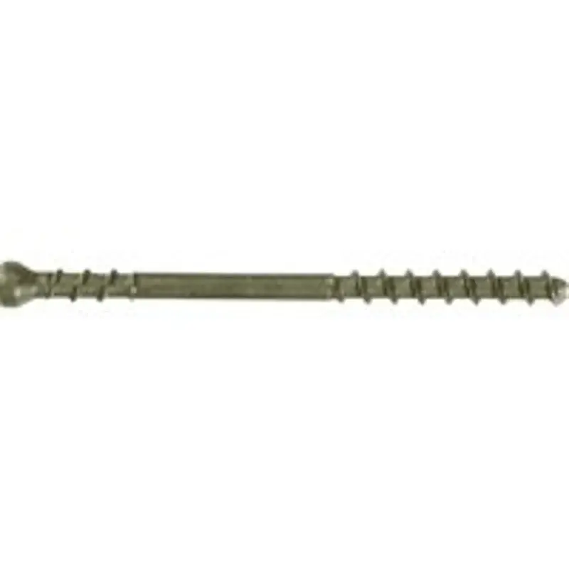 Camo 345139 Deck Screw, #7 Thread, 2-3/8 L, Trim Head, Star Drive, Carbon Metal, ProTech-Coated, 1750/PK