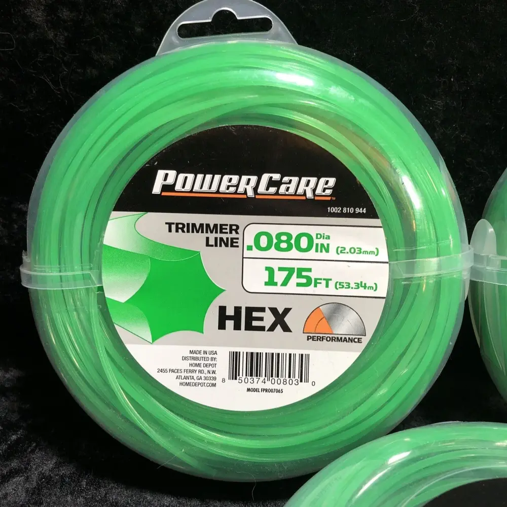 PowerCare Trimmer Line HEX .080 diameter 175 ft