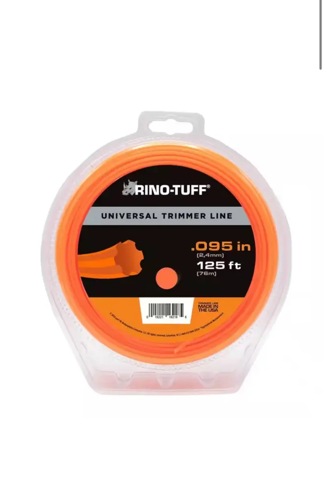 Rhino Tuff Universal Fit .095 . x 125 ft. Gear Replacement Line Gas and Select Wireless String Grass Trimmer Part/Lawn Edg...