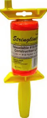 Stringliner 25106 Reloadable 270' Twisted Line Reel Fluorescent Orange Easy Visibility
