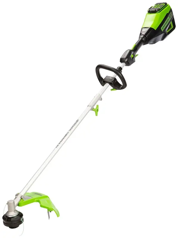 Greenworks 2123802 Brushless String Trimmer, Battery Included, 2.5 Ah, 80 V, Lithium-Ion, 0.095 Dia Line Professional Land...
