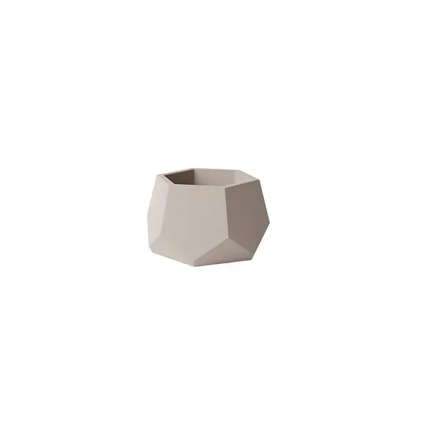 Avera AFM522040N Hexagon Planter 4 Inch Natural Geometric Succulent Pot