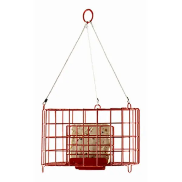 Woodlink Single Post Suet Basket Bird Feeder Holds 1 Suet Cake