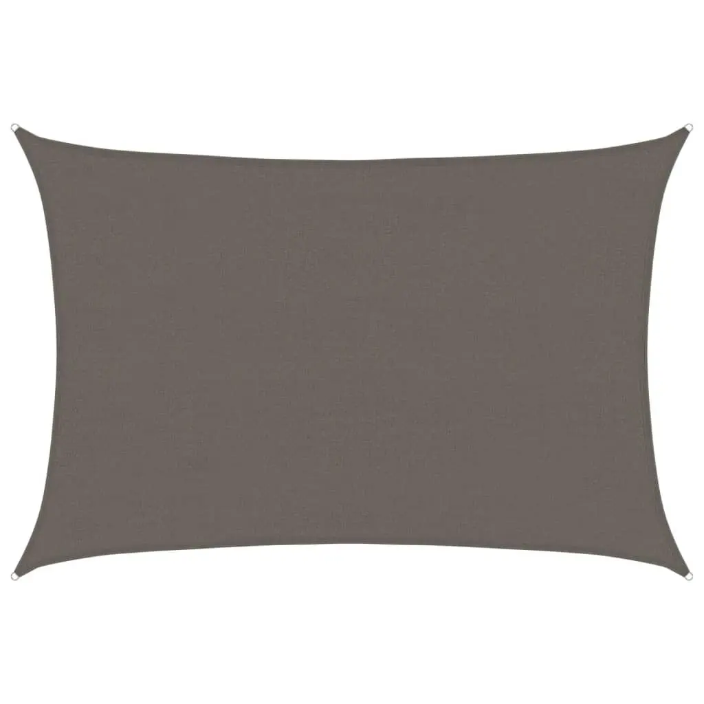 Sunshade Sail HDPE Rectangular 13.1x19.7 Feet Anthracite Outdoor Canopy