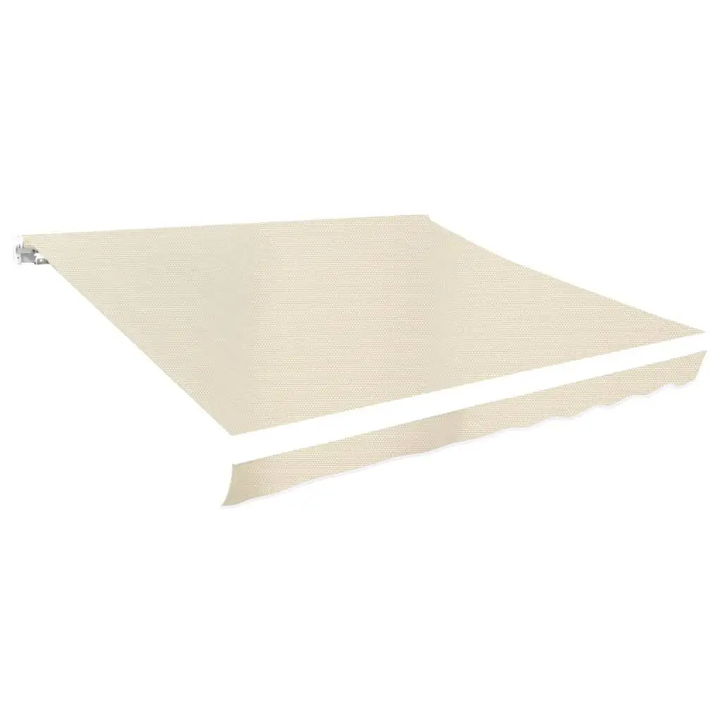 Awning Top Sunshade Canvas Cream 13.1x9.8 Feet Patio and Garden