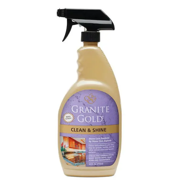 Granite Gold Non-Toxic Clean and Shine Spray 24 Oz Stone Surface Polish