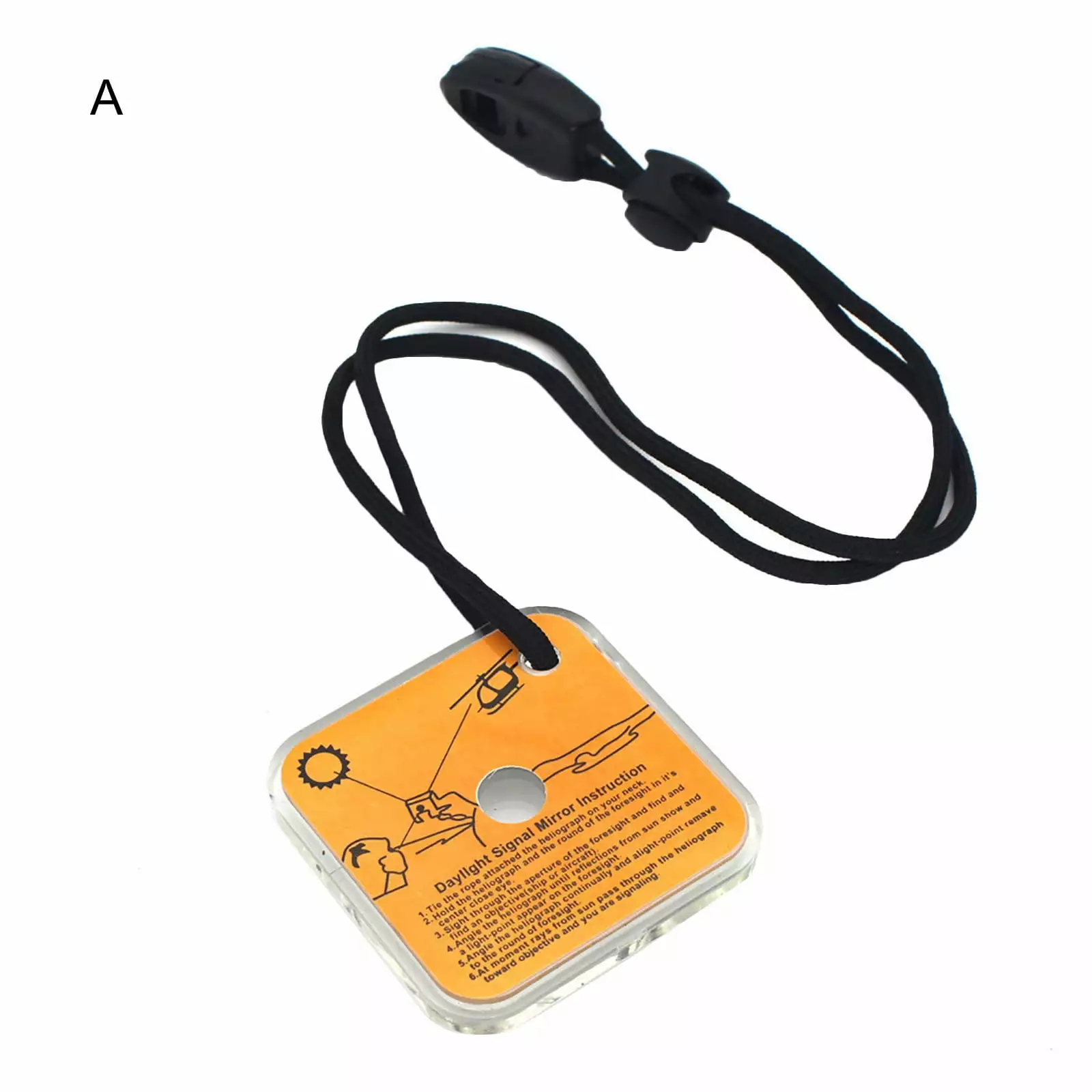 EQWLJWE Outdoor Survival Tool Mirror Emergency Multifunctional Survival Signal Camping and Hiking