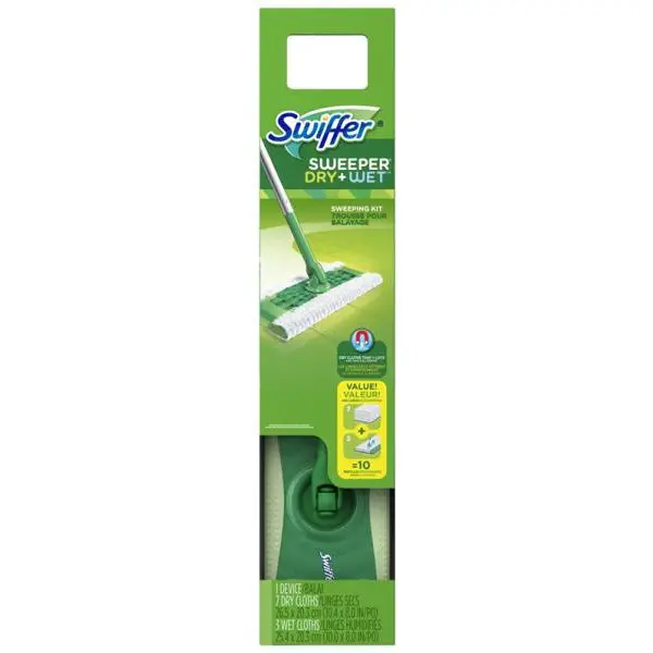 Swiffer 3700092814 Floor Sweeper Starter Kit Quick and Easy Floor Cleaning