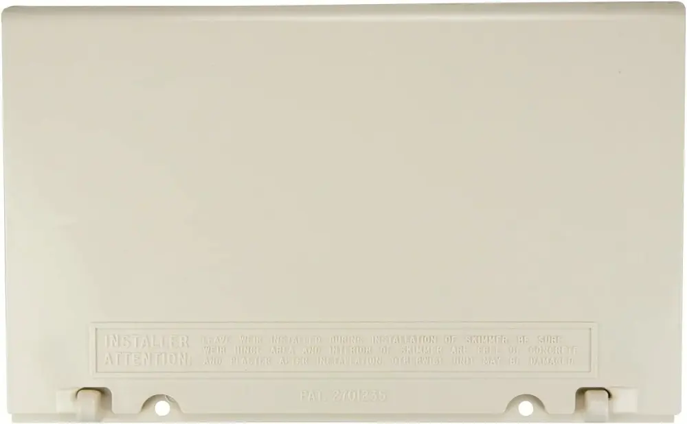 PENTAIR White Hinged Weir Assembly SwimQuip® U-3 Skimmer 08650-0022