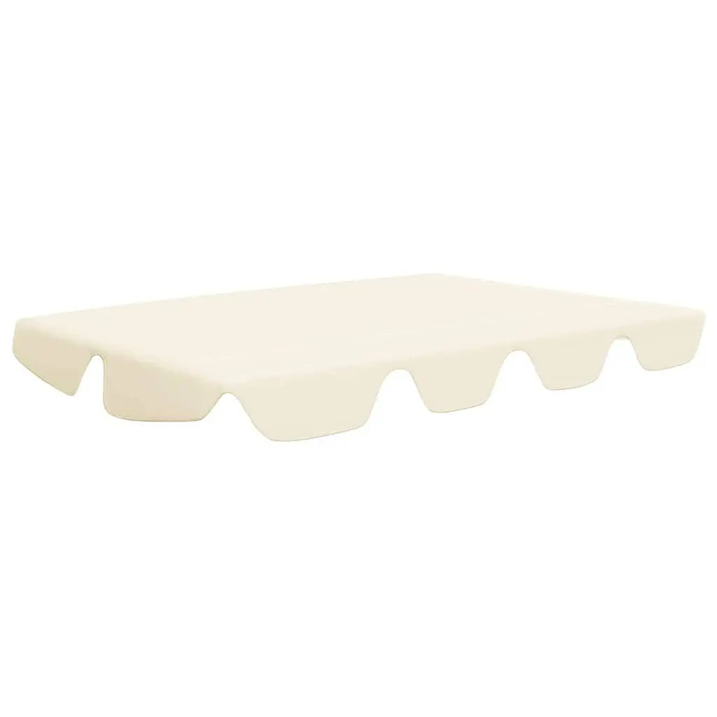 Replacement Canopy Garden Swing Cream 74x66.1x57.1x43.3 Outdoor Accessories