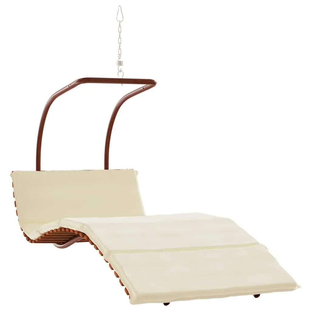 Swing Chair Cushion Fabric and Solid Wood Poplar Outdoor Relaxation