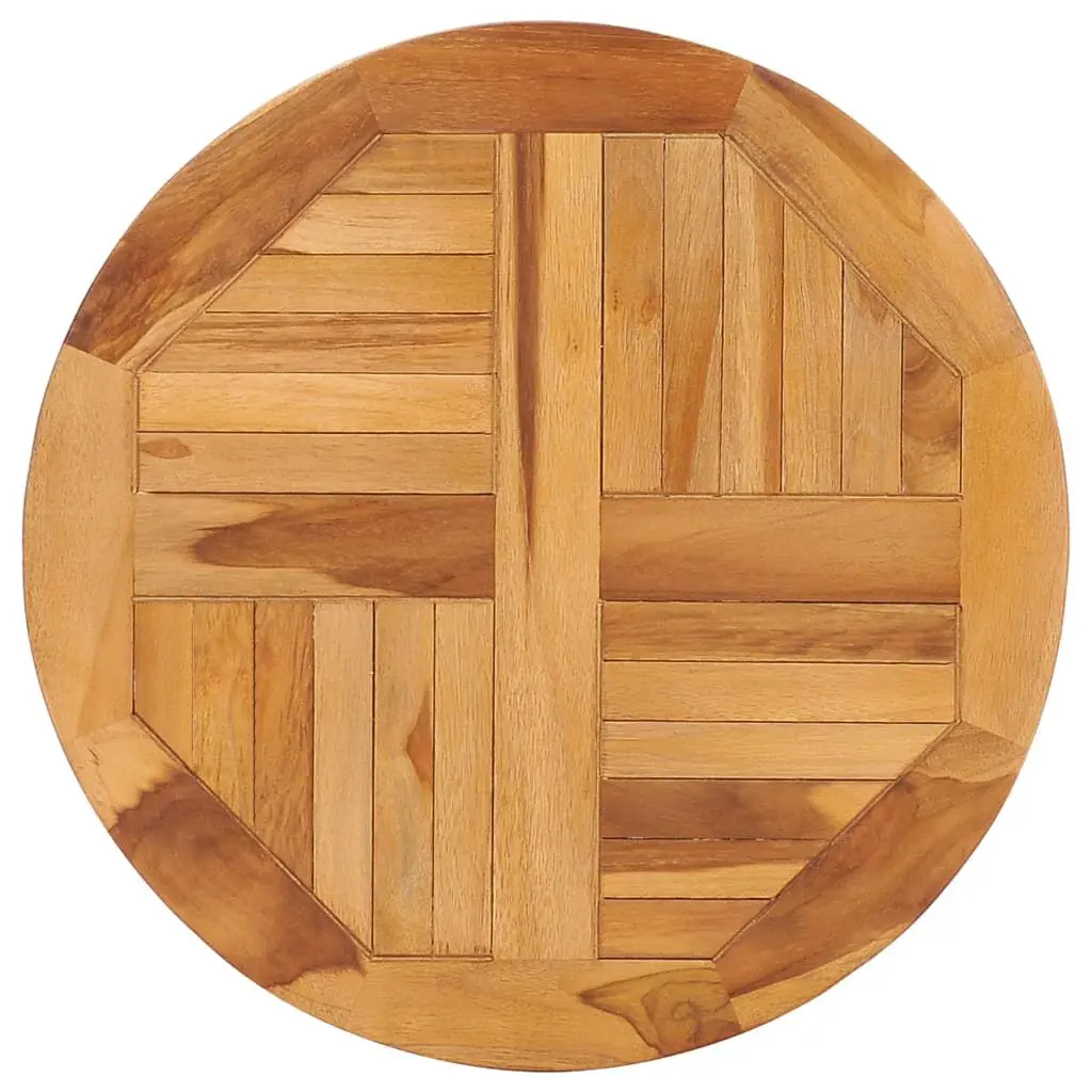 Rotating Table Disk Solid Teak Wood Patio and Outdoor Use