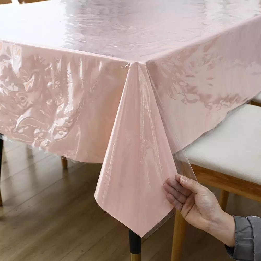 60x84 Inch Clear Vinyl Tablecloth Waterproof Oil-Proof Protector Outdoor Dining M58
