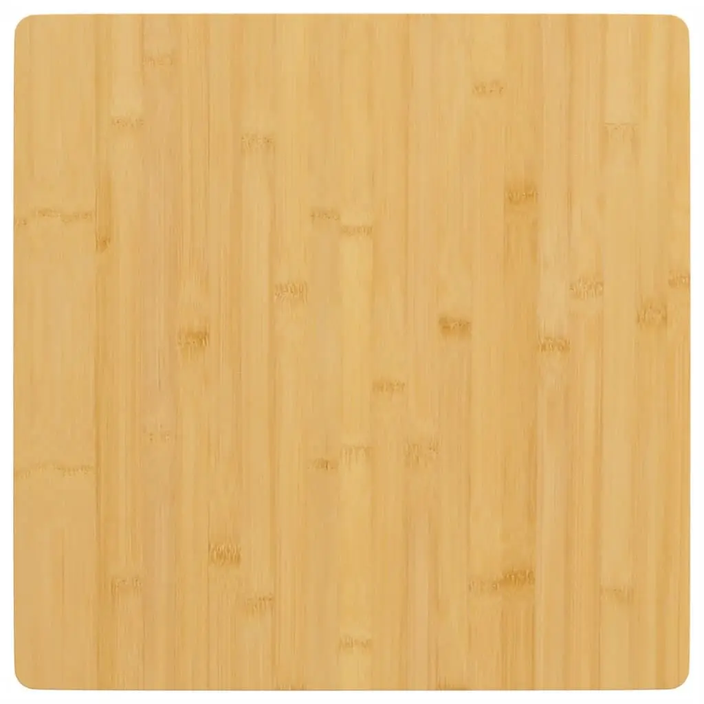 Bamboo Table Top 15.7x15.7x0.6 Inches Square Natural Wood Surface
