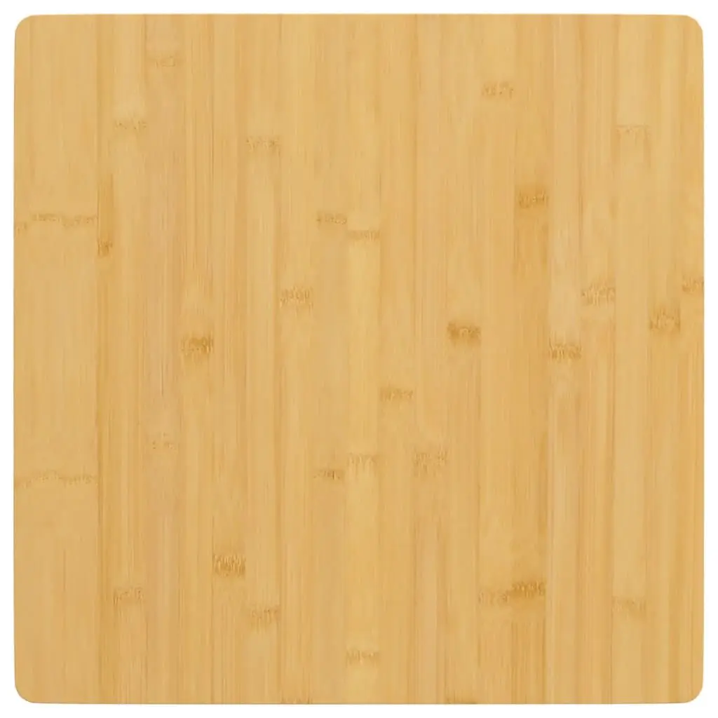 Bamboo Table Top 15.7x15.7x1 Inches Square Natural Wood Surface