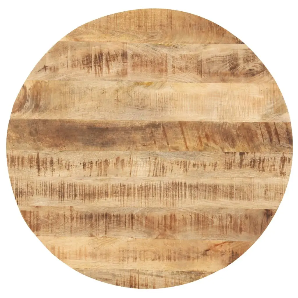 Table Top Ø15.7x0.98-1.06 Solid Mango Wood Round Kitchen Table