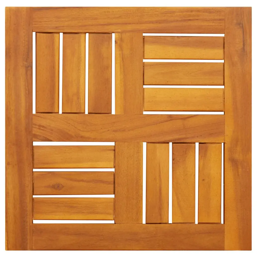 Table Top 15.7x15.7x0.8 Square Solid Wood Acacia Replacement Table Top
