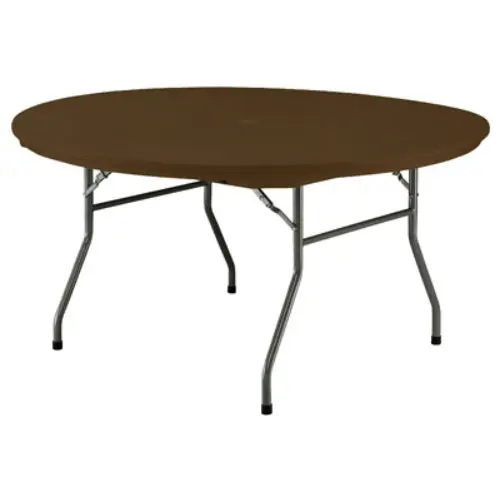 Pre Sales 3640 Polyethylene Resin Rhino Round Table 60" Dark Brown