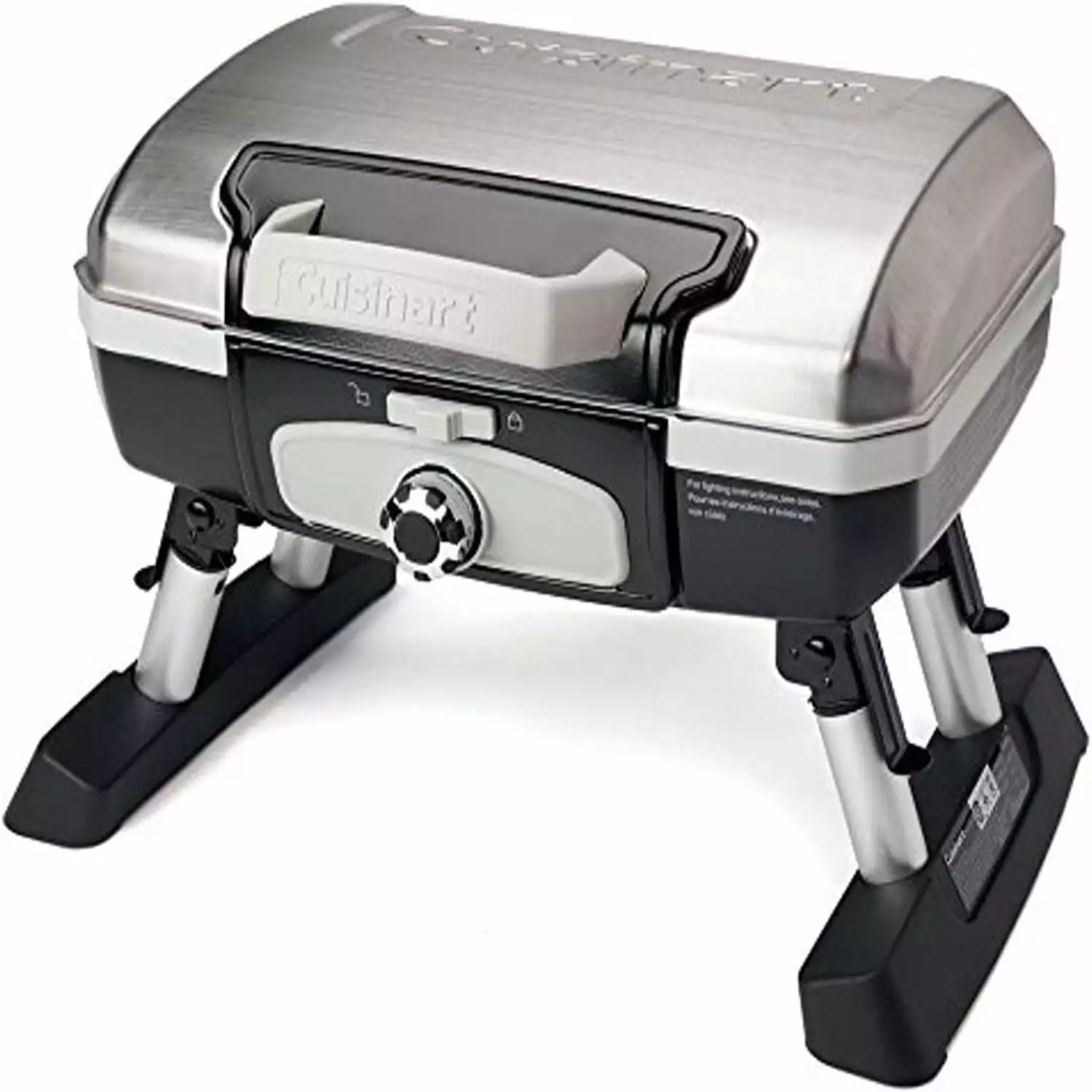 CGG-180TS Petit Gourmet Travel-friendly Tabletop Gas Grill Stainless Steel Durable and Compact None