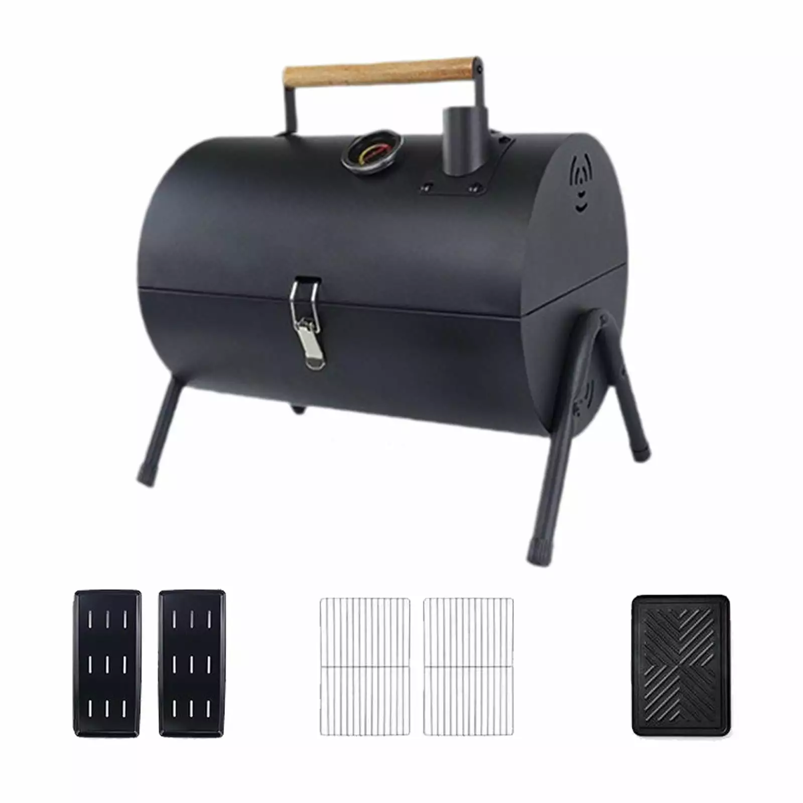 figatia Barbecue Grill Grill Grill Holder Rack Quick Heating BBQ Grill Tabletop Grill Beach Party Camping Patio Backyard B...