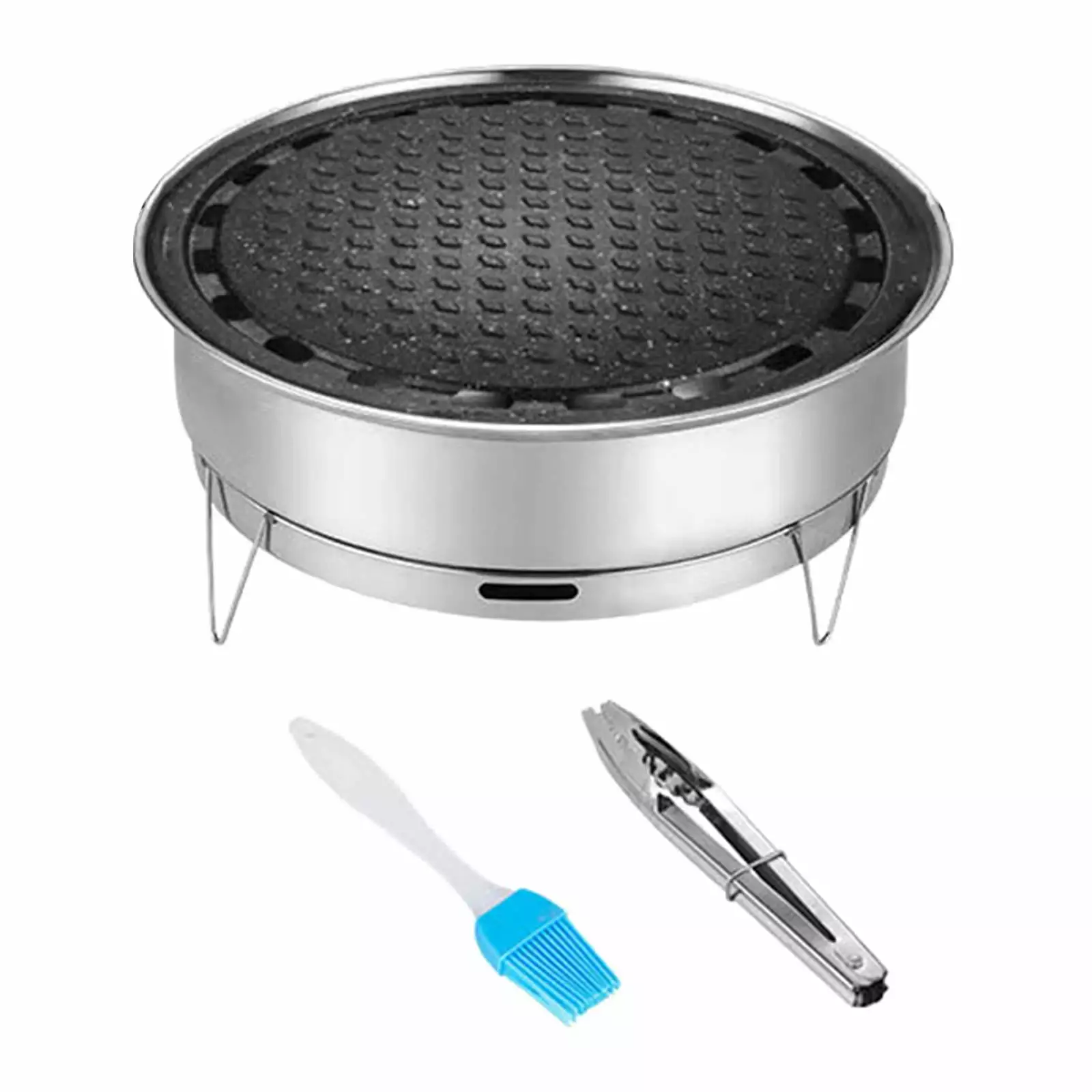 Houtilizehold Multifunctional Tabletop Camping Grill Barbecue Backyard Beach Cooking Maifanstone Bakeware