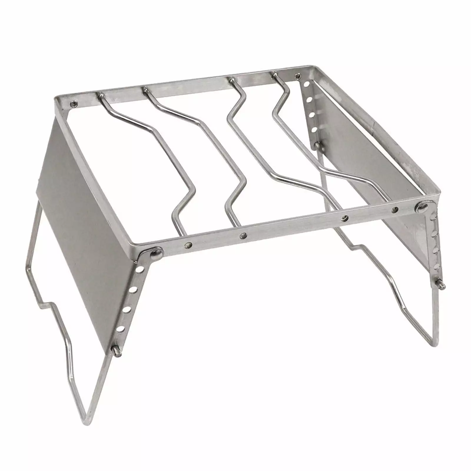 IMossad Folding Stainless Steel Tabletop BBQ Grill Outdoor Cooking and Camping