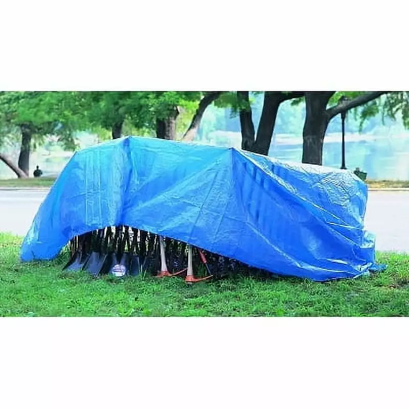 12ft x 25ft Blue Polyethylene Tarp Multiple Use Waterproof Outdoor Cover Anchor Brand