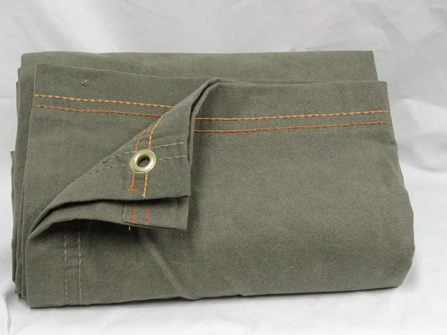 20x24 ft Olive Drab Canvas Tarp Multipurpose Outdoor Use Chicago Dropcloth & Tarpaulin