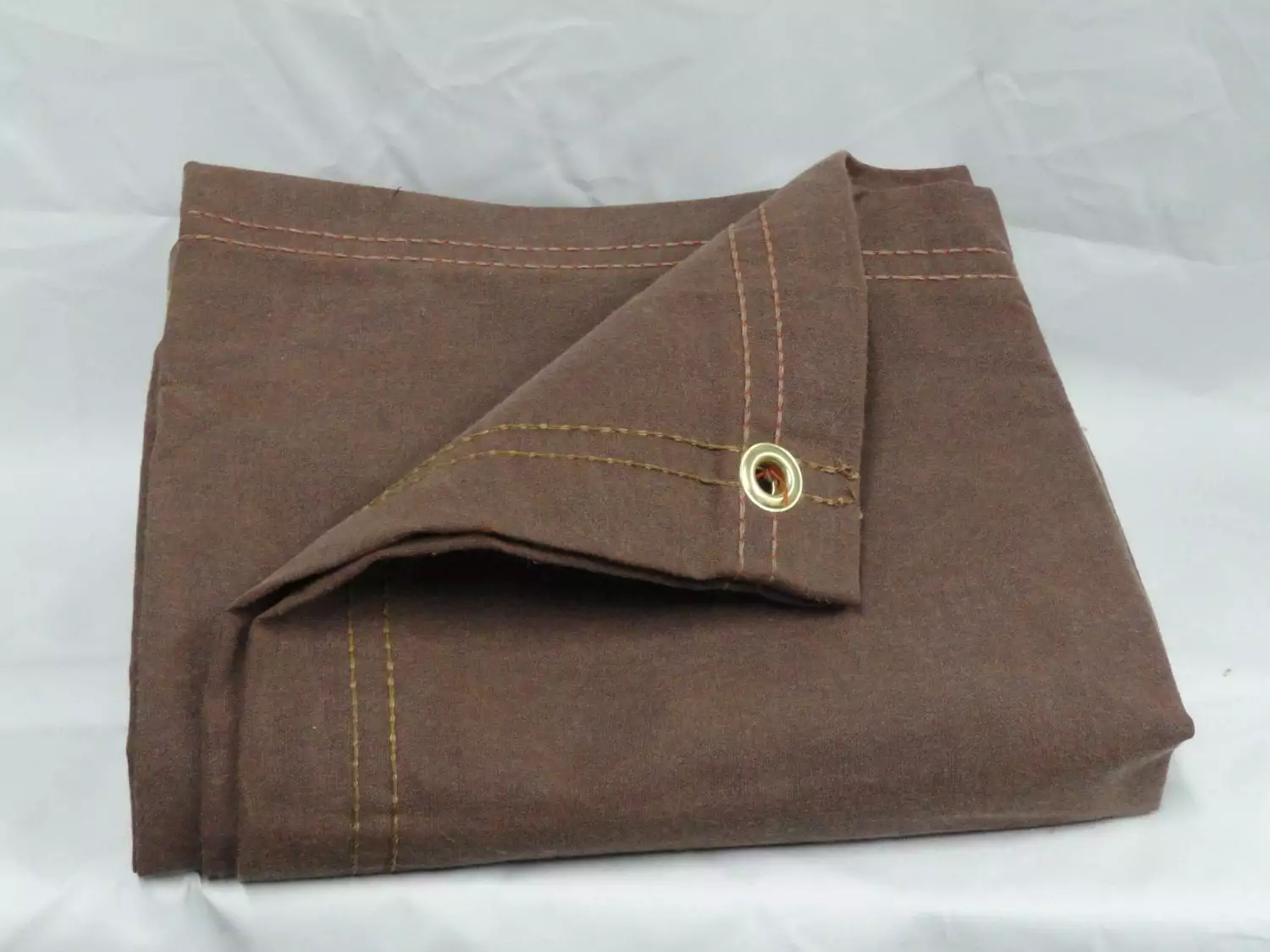 7 ft x 9 ft Brown Canvas Tarp Durable Water Resistant Cover Outdoor Use Chicago Dropcloth & Tarpaulin