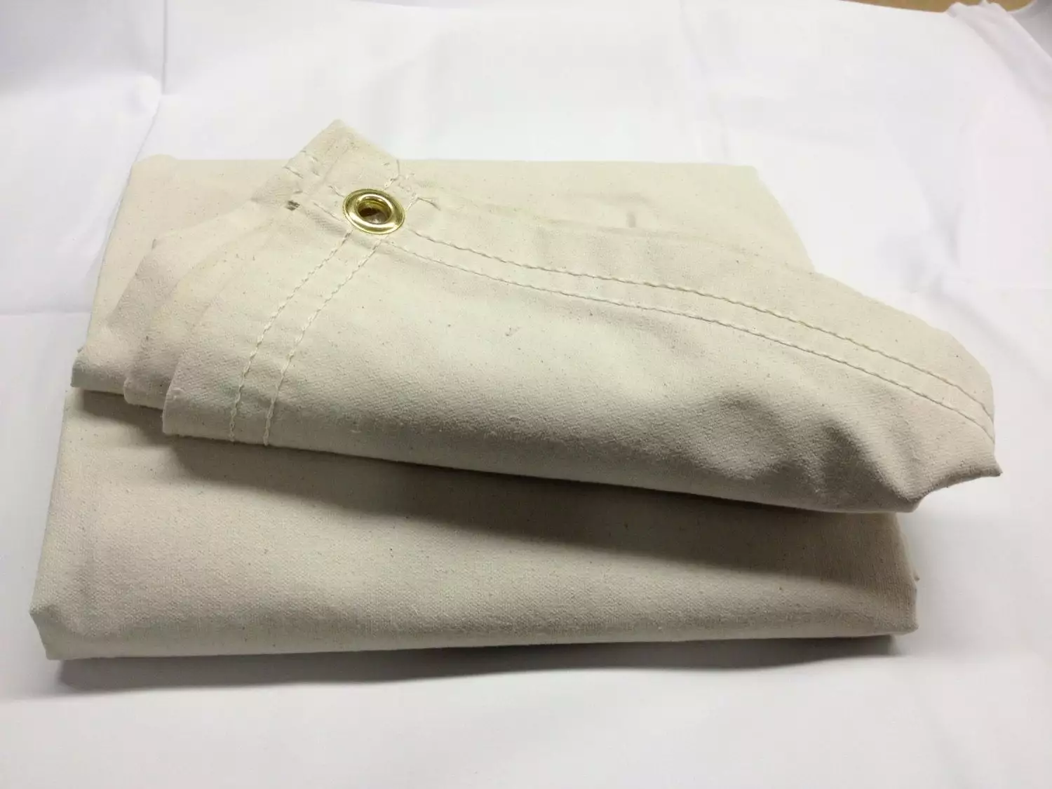 12' x 14' White Canvas Tarp Durable Outdoor Protection Chicago Dropcloth & Tarpaulin