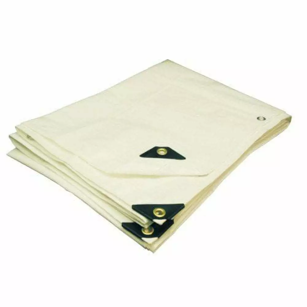 16ft x 20ft Heavy Duty Premium White Poly Tarp 12 Mil Thickness Waterproof Cover Day Star Shades
