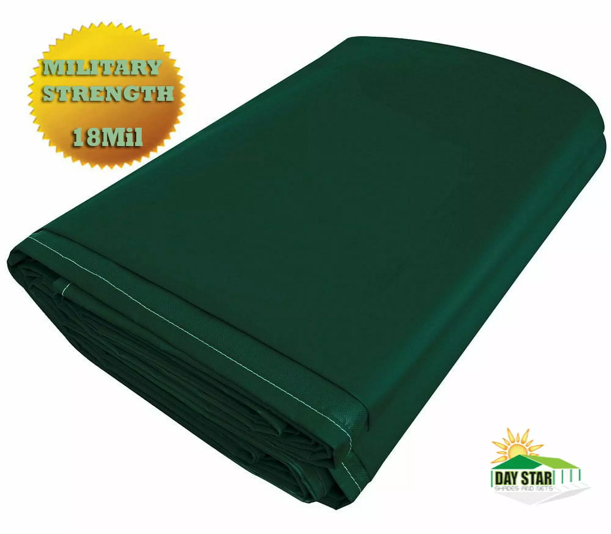 6x10 Green Vinyl Tarp PVC 13 Oz 18mil Heavy Duty Waterproof Cover Outdoor Use Day Star Shades