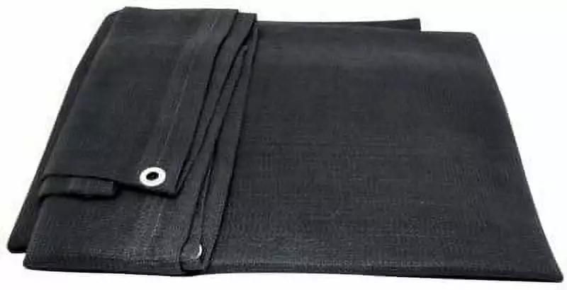 10x14 Feet Black Shade Net Tarp Multipurpose Wind Dust Cover Construction EZ Travel