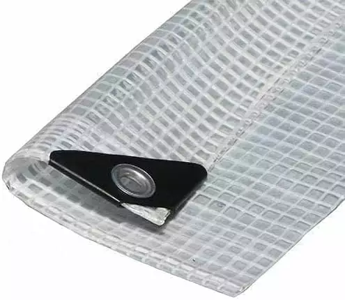 Clear Heavy Duty See-Through Fiber Reinforced 14 Mil Thick Tarp 7' X 20' EZ Travel