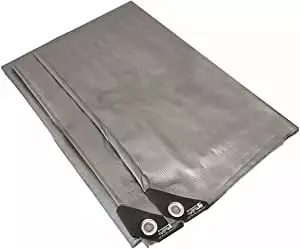 HD Extra Thick 14 Mil 3-Layer Silver Tarp 10'X12' Heavy Duty Waterproof Cover EZ Travel