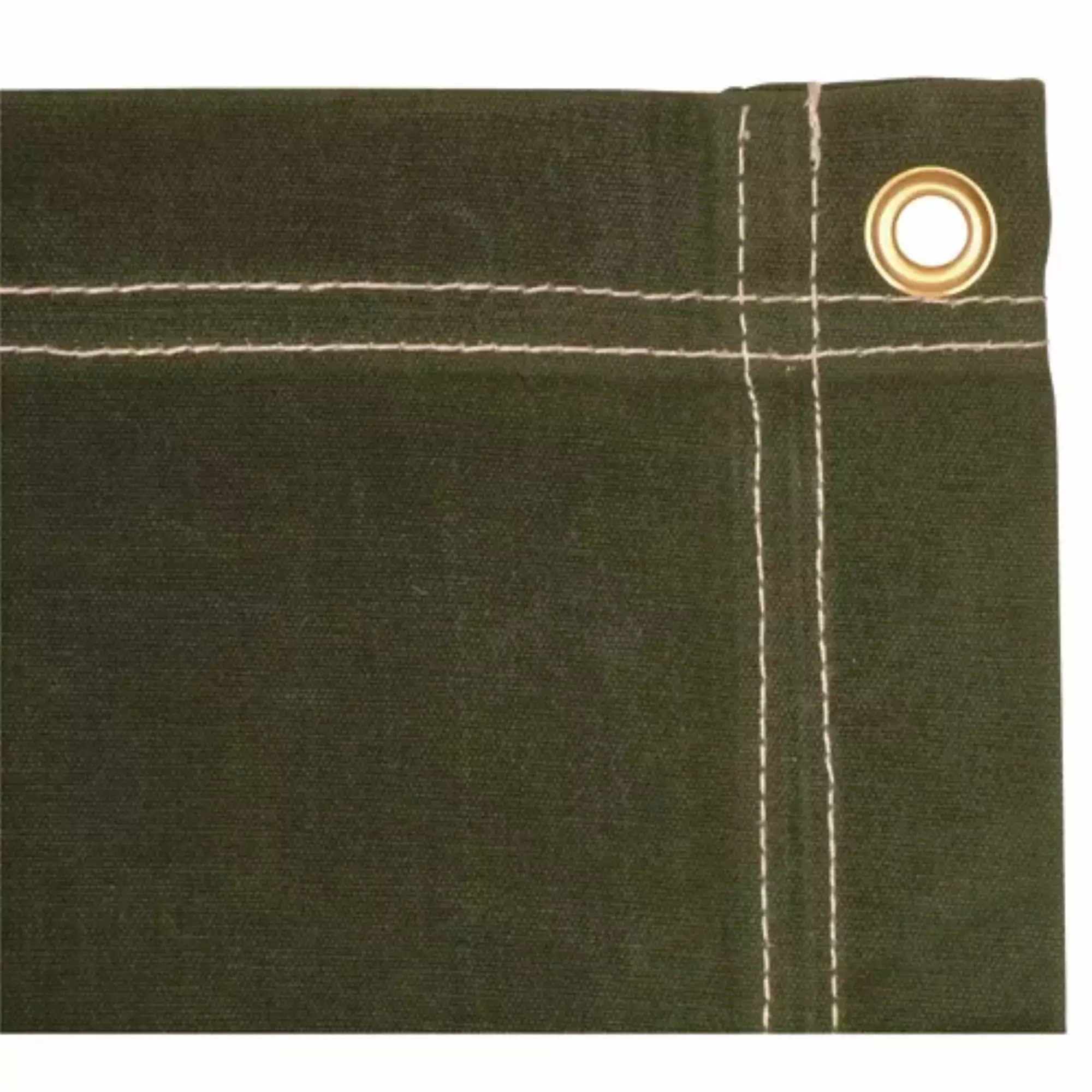 14x20 Feet Olive Drab Canvas Tarp Heavy Duty Waterproof Outdoor Cover Fox Outdoor