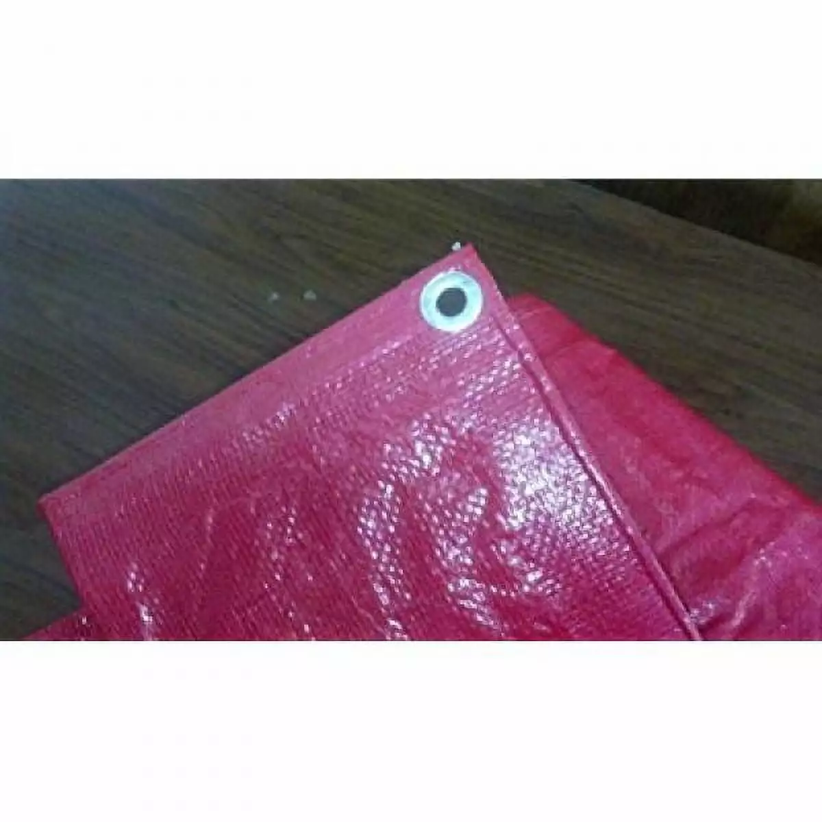 12 Ft. X 20 Ft. High Visibility RED Tarp 3.3 Oz. Waterproof Polyethylene Cover Harpster Tarps