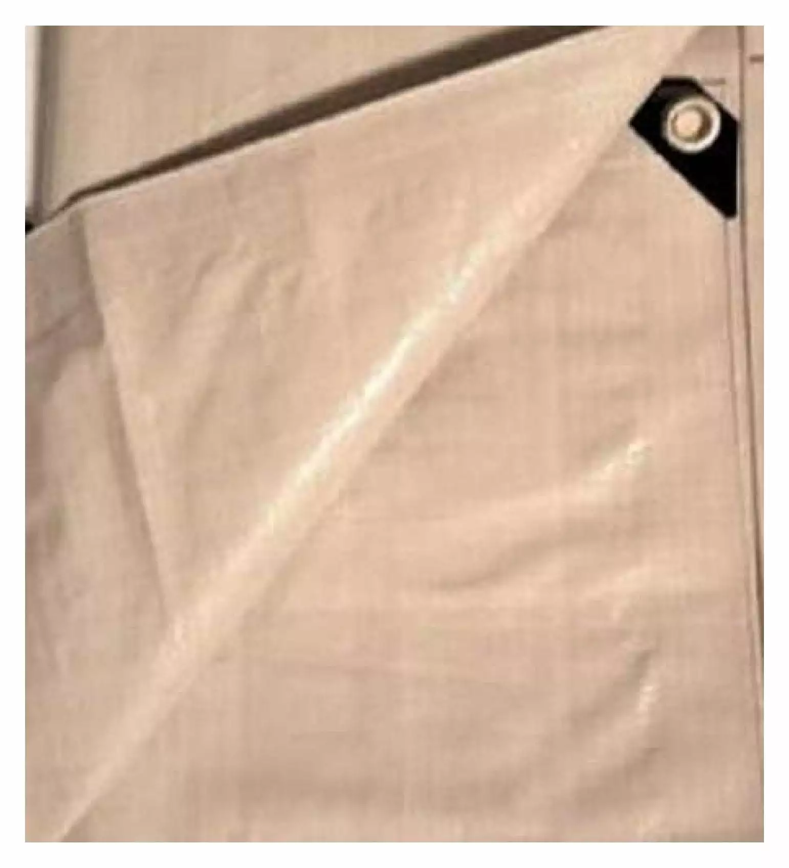 8' x 8' Tan Beige Heavy Duty Waterproof 12 mil Tarp Grommets LeCeleBee
