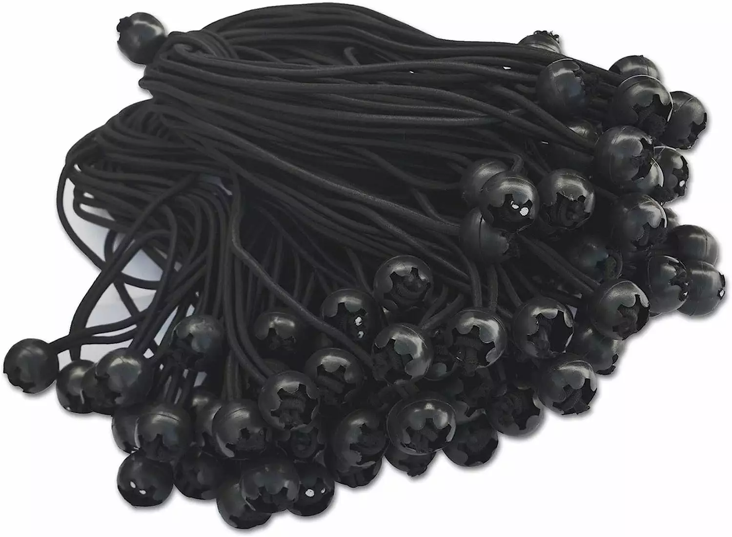 Ball Bungees Cord Tarp Party Tent Tie Downs Bungee Canopy Gazebo Straps 100PCS Black Menkey