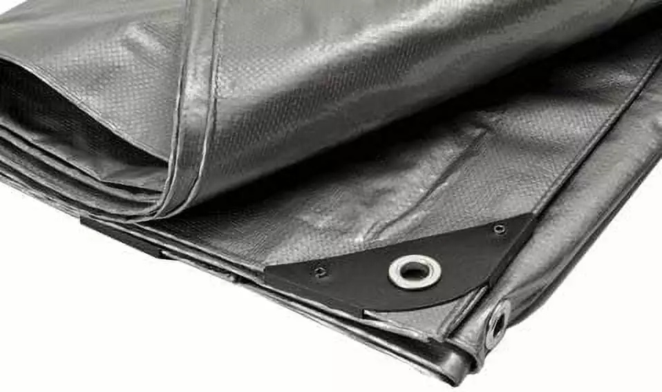 Tarp Extra Heavy Duty 24 Ft x 24 Ft Water Proof UV Blocking Reversible All Purpose Silver National Standard