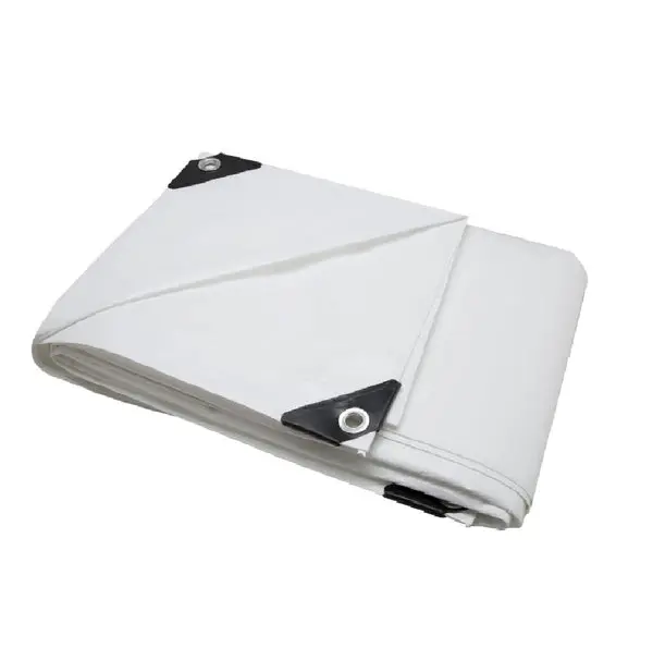 ProSource TW1620 White Polyethylene Tarp Durable Waterproof Cover Outdoor Use