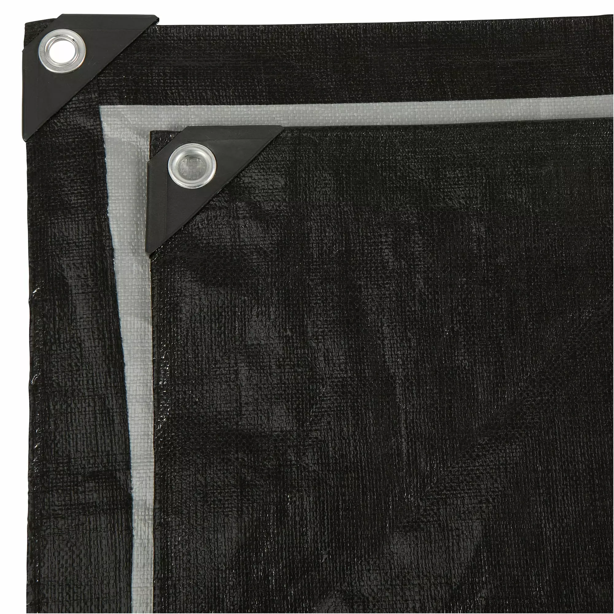 Roughneck 4.5-Oz Premium Grade Black Silver Tarp 30 x 60 Feet